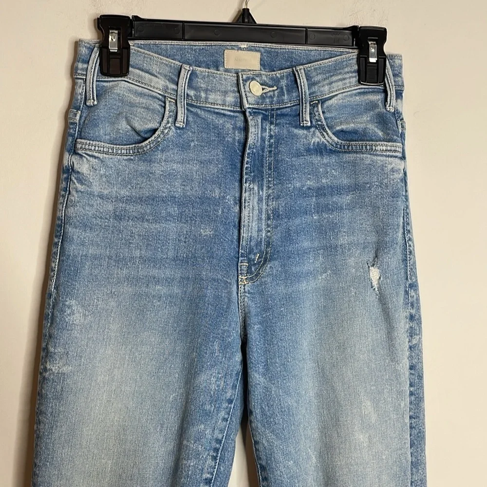 MOTHER | The Hustler Ankle Chew Jeans Size 27 Distressed Details